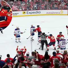 Panthers-Oilers Game 3 ends in chaos as Florida takes series lead in Stanley Cup Final