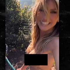 Heidi Klum Shows Off Green Thumb, Hot Bod While Gardening in Bikini