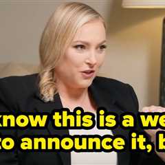 Meghan McCain Just Revealed She’s Pregnant In A Weird Way, And Those Are Her Own Words