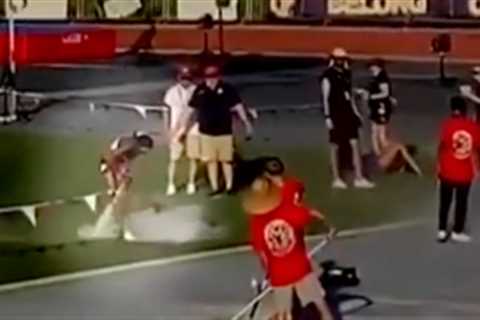 See the shocking fire extinguisher celebration video that got 16-year-old track star stripped of..
