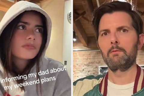 Adam Scott’s Grown Daughter Just Posted A TikTok With Him, And People Genuinely Can’t Believe He’s..