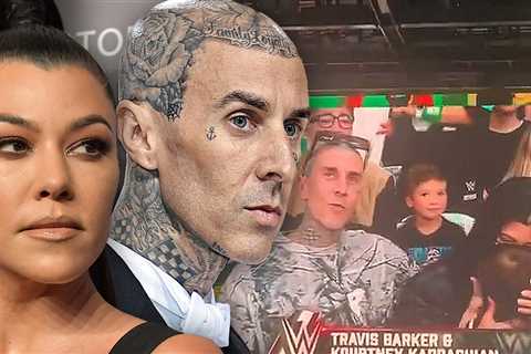 Kourtney Kardashian and Travis Barker Booed By WWE Fans