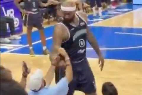 DeMarcus Cousins in wild physical altercation with drink-throwing fans in Puerto Rico