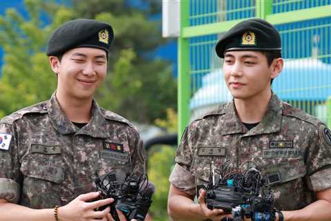 BTS Members RM and V Discharged From Military, Reunion Hype Builds