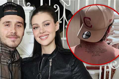 Brooklyn Beckham Shows Off Tattoo of Nicola Peltz's Love Note Amid Family Feud
