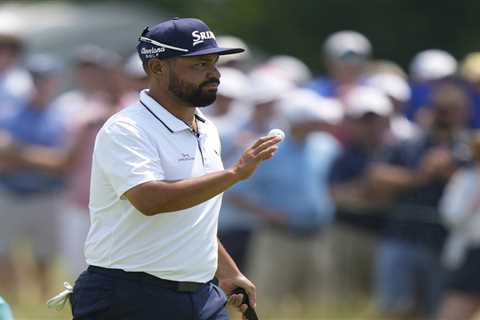 J.J. Spaun makes bogey-free statement to charge to early US Open lead