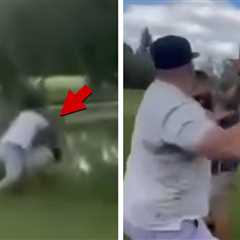 Golfer Shoved Into Pond During Wild On-Course Altercation