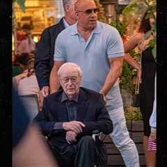 Vin Diesel Pushes Michael Caine in Wheelchair at Dinner in London