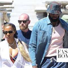 Savannah James Was Captured with Lebron James in Saint-Tropez in a $1,000 Cherry Printed Valentino..