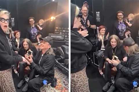 Kelly Osbourne Gets Engaged Backstage of Ozzy's Final Show, on Video