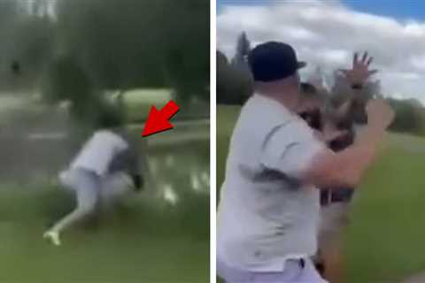 Golfer Shoved Into Pond During Wild On-Course Altercation