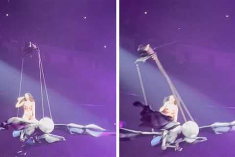 Katy Perry Violently Jolted Mid-Air by Malfunctioning Butterfly Prop at 'Lifetimes' Tour