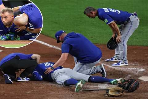 Blue Jays’ George Springer shaken up after being drilled in head by pitch in ‘scary’ scene