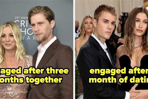 21 Celeb Couples Who Got Engaged At The Speed Of Light