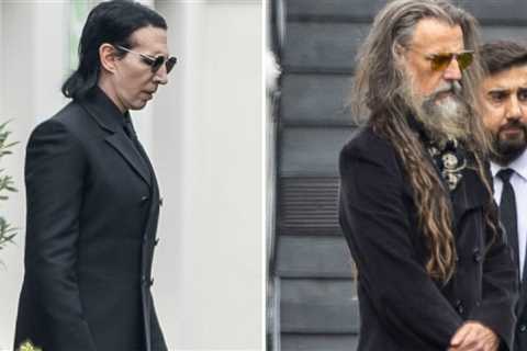 Celebs Arrive to Lay Ozzy Osbourne to Rest at British Estate