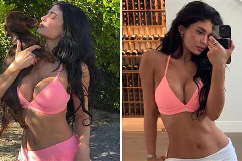 Kylie Jenner Shares Hot Instagram Pics in Skimpy Pink Athleisure