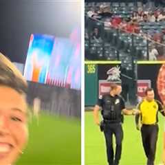 TikToker Films Herself Storming Field At Angels Game Before Arrest