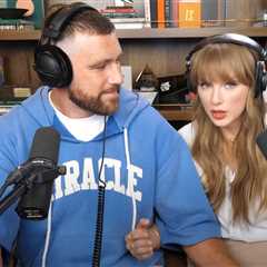 Taylor Swift and Travis Kelce Get Loose Doing  Vocal Warm-Ups in ‘New Heights’ Podcast Outtakes:..