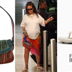 Rihanna Stepped out in Beverly Hills in a Multicolor Hermes Scarf Tied as a Skirt with FENTY x Puma ..