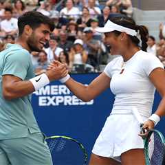 The US Open is serving up romantic matches — and maybe even a ‘Challengers’-style love triangle —..