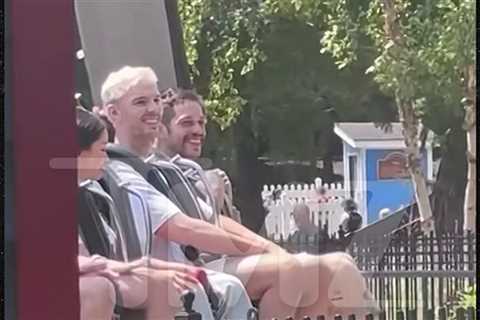 Pete Davidson Rides Rollercoasters With Nicholas Hoult at Amusement Park