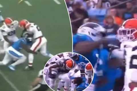 Panthers’ Xavier Legette, Browns’ Rayshawn Jenkins brawl in first preseason game