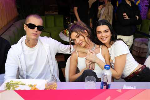 Hailey Bieber Pokes Fun at Candid Moment Between Justin and Kendall Jenner
