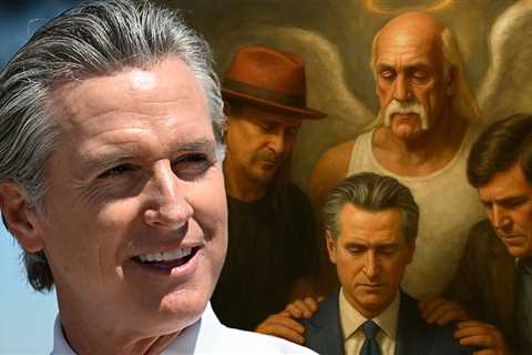 Gavin Newsom Trolls Trump, Posts A.I. Pic of MAGA Celebs Blessing California Gov