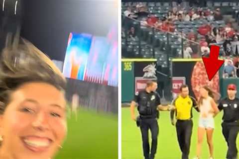 TikToker Films Herself Storming Field At Angels Game Before Arrest