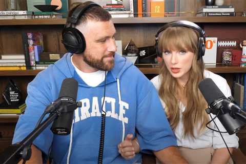 Taylor Swift and Travis Kelce Get Loose Doing  Vocal Warm-Ups in ‘New Heights’ Podcast Outtakes:..