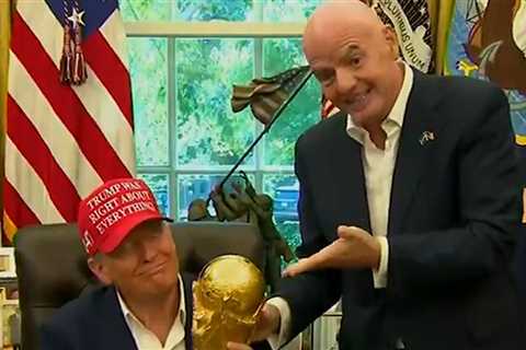 Donald Trump Tries To Keep FIFA World Cup Trophy After Draw Announcement