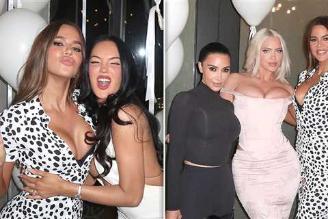 Khloe Kardashian Wears Glamorous, Body-Hugging Look For Pal's Birthday