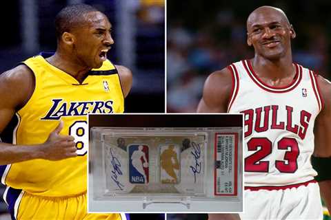 Rare autographed Michael Jordan-Kobe Bryant card sells for record $12.9 million at auction