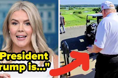 Trump Seems To Have A Mysterious New Bruise, And Karoline Leavitt's Response Is Really Something