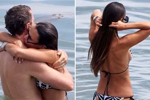 Jordana Brewster Enjoys Loved-Up Beach Day With Husband Mason Morfit