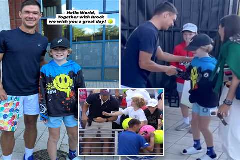 US Open hat snatcher identified as Polish CEO — as tennis star Kamil Majchrzak meets with boy