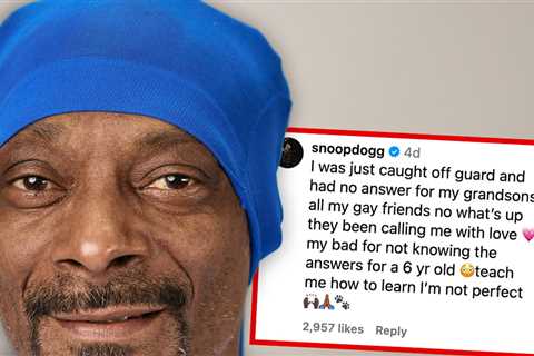 Snoop Dogg Says He Isn't Homophobic, Asks People to Help Teach Him