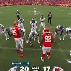 Chris Jones-Jalen Hurts heated trash talk caught on hot mic as Eagles extend Chiefs’ misery