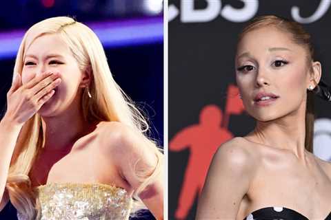 This Viral Footage Shows The Stark Difference Between Celeb Reactions To Rosé’s Win Vs. Ariana..