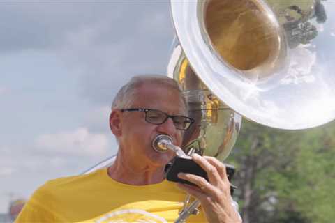 Retired Louisiana accountant Kent Broussard, 66, fulfills lifelong dream of joining LSU marching..