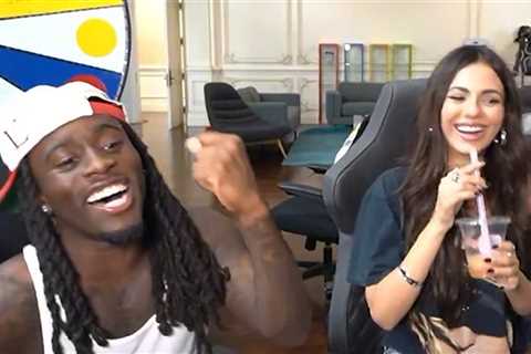 Victoria Justice and Kai Cenat Groove To Marvin Gaye on Mafiathon 3 Stream