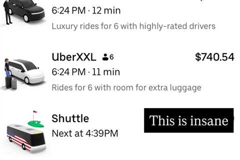 Golf influencer shocked to see Uber prices at Ryder Cup