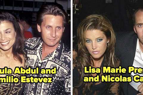 21 Forgotten Celebrity Marriages That Have Been Erased From Our Collective Memory