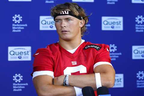 Jaxson Dart carrying Saints ‘chip’ on his shoulder as new Giants reality takes hold