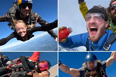 Skydiving Celebs Catch A Falling Star ... Thrilling Pics!