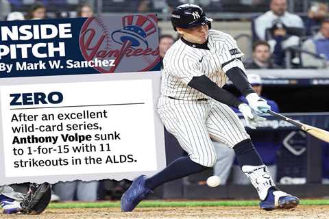 Yankees’ Anthony Volpe hears loud boos after fitting cap to brutal ALDS