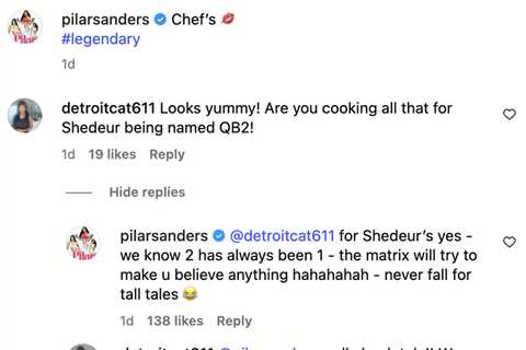 Shedeur Sanders’ mom reacts to son moving up Browns’ depth chart