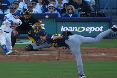 Dodgers top Brewers to move one game away from World Series return