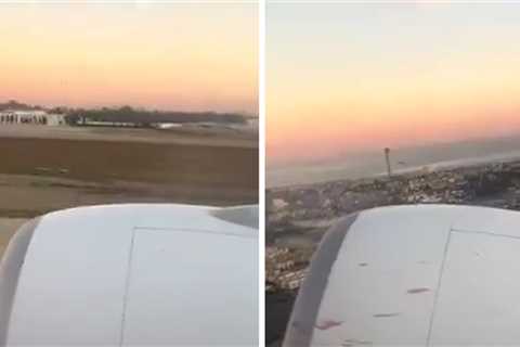 Saudi Airlines Plane Hits Flock of Birds Right After Takeoff, Watch The Video
