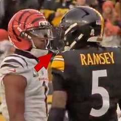 Ja'Marr Chase Suspended One Game For Spitting on Jalen Ramsey